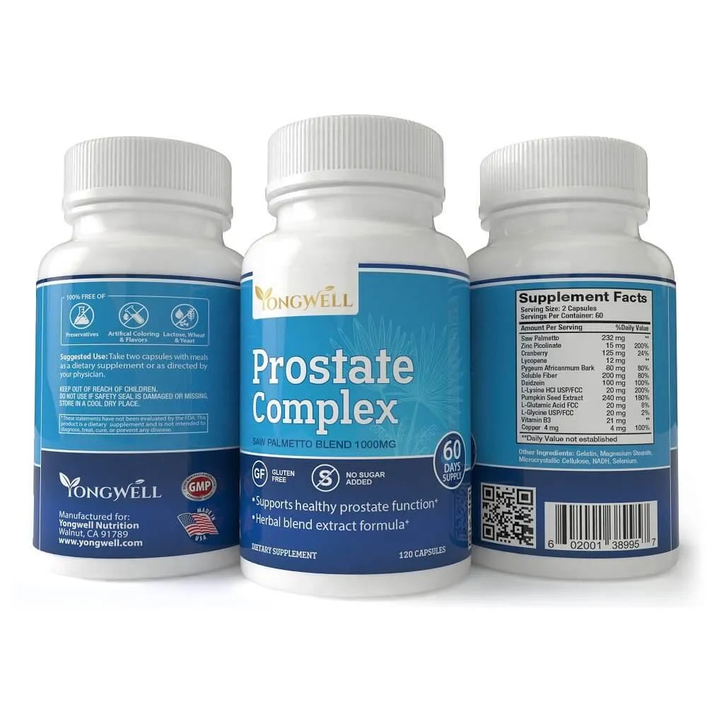 Prostate Complex, Saw Palmetto Blend 1000mg (120 Capsules) - Buy at New Green Nutrition