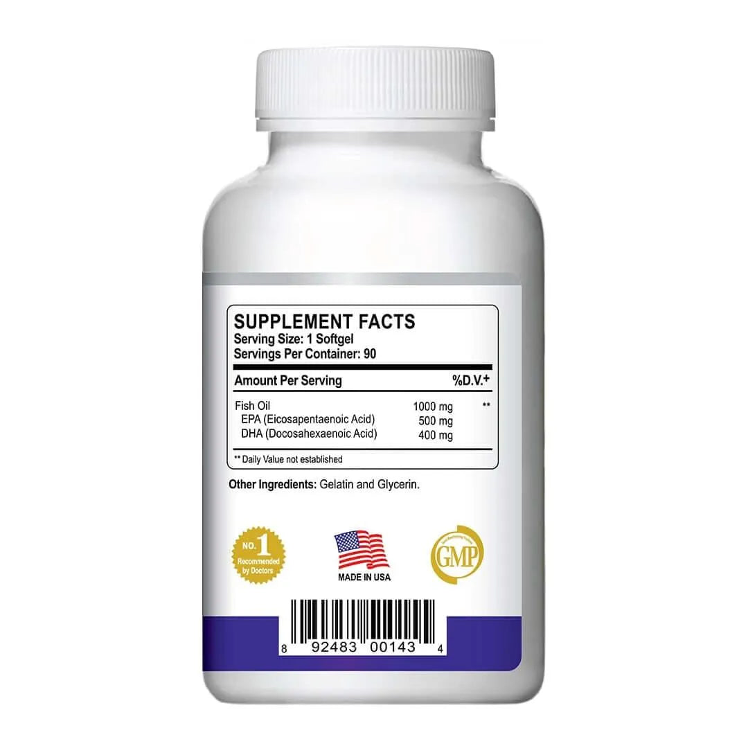 Pure-90 High Concentrate Fish Oil, 900mg EPA & DHA (90 Softgels) - Buy at New Green Nutrition