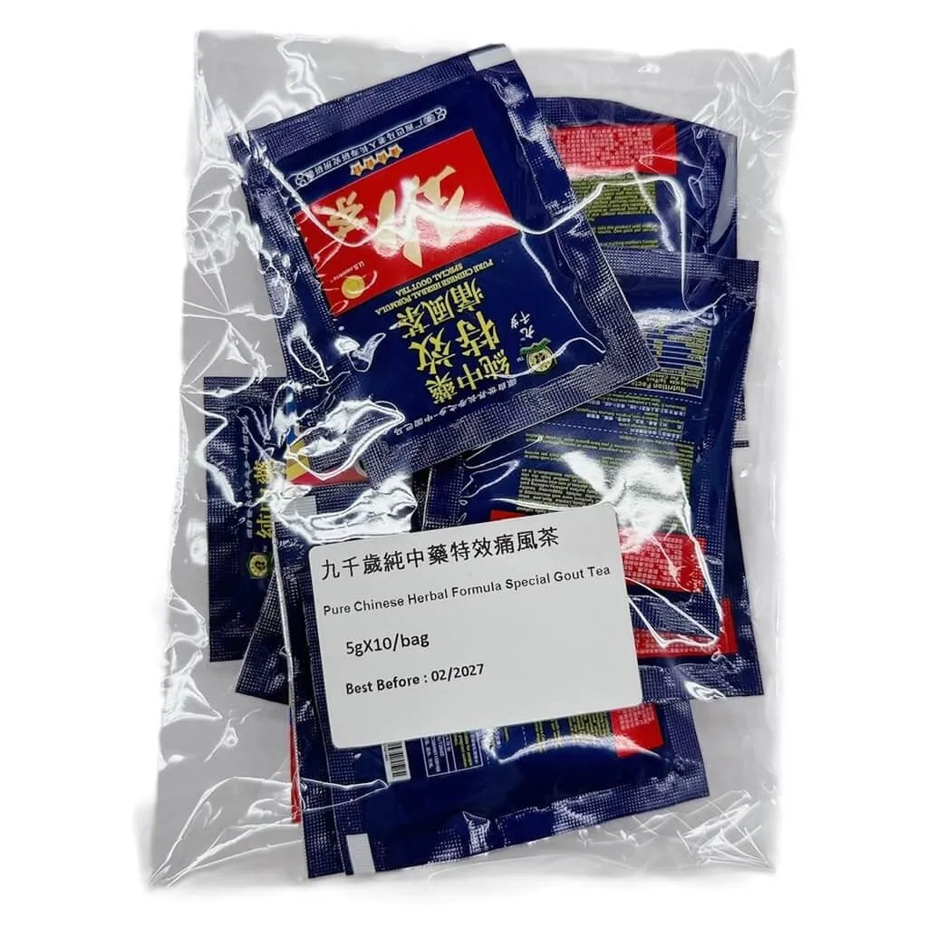 Pure Chinese Herbal Formula Special Gout Tea (10 Teabags) - No Box - Buy at New Green Nutrition