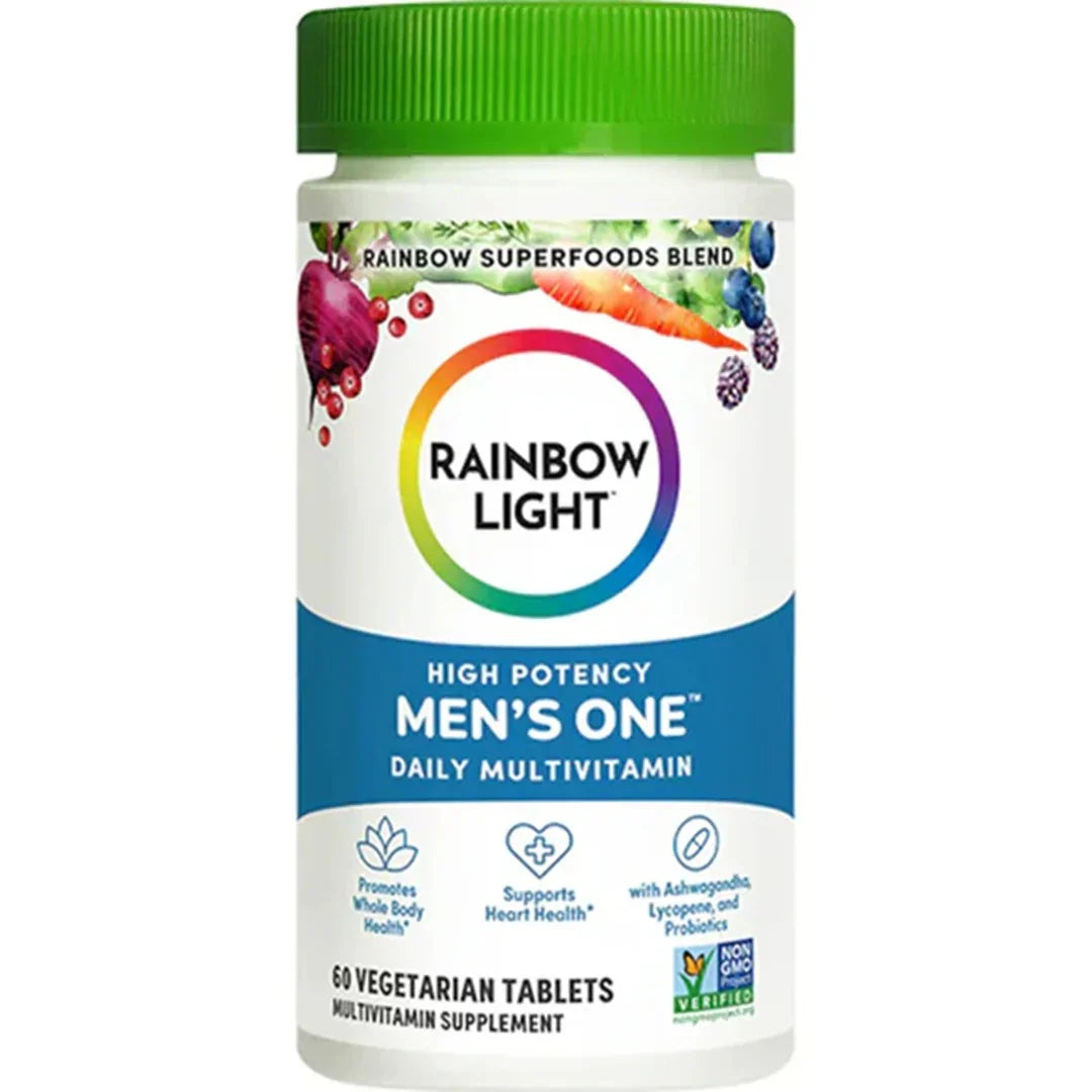 Rainbow Light High Potency Men's One Daily Multivitamin (60 Vegetarian Tablets) - Buy at New Green Nutrition