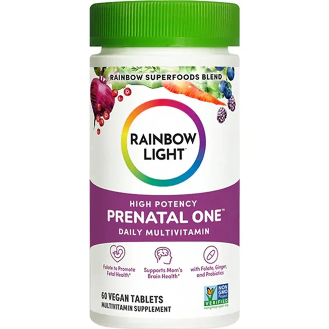 Rainbow Light High Potency Prenatal One Daily Multivitamin (60 Vegan Tablets) - Buy at New Green Nutrition