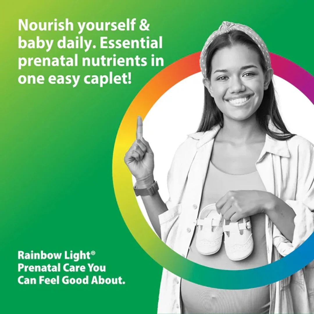 Rainbow Light High Potency Prenatal One Daily Multivitamin (60 Vegan Tablets) - Buy at New Green Nutrition