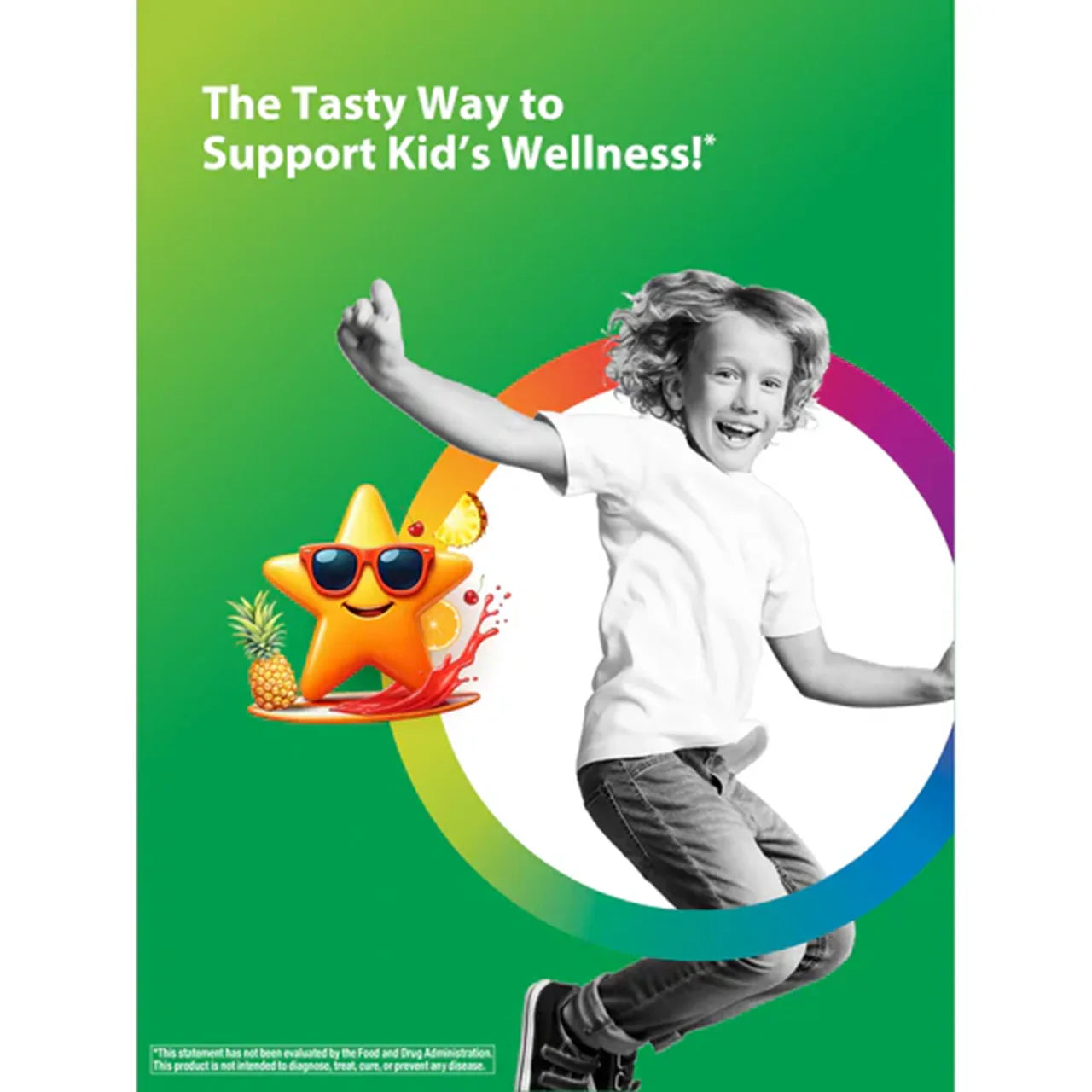 Rainbow Light Kid's One+ Real Food Nutrients Fruit Punch, (90 Chewable Vegan Tablets) - Buy at New Green Nutrition