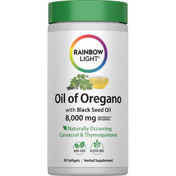 rainbow-light-oil-of-oregano-black-seed-oil-8000-mg-90-softgels-new-green-nutrition-1 - New Green Nutrition