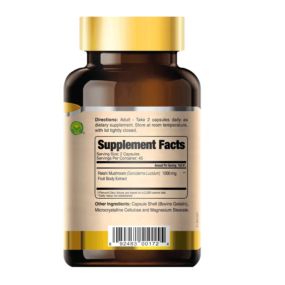 Reishi-Pure, Pure Ganoderma Lucidium Mushroom (90 Capsules) - Buy at New Green Nutrition