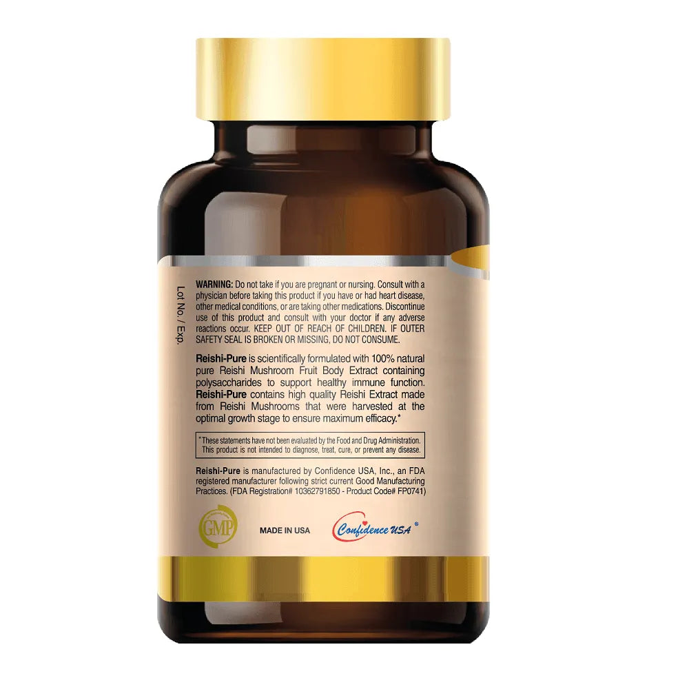 Reishi-Pure, Pure Ganoderma Lucidium Mushroom (90 Capsules) - Buy at New Green Nutrition