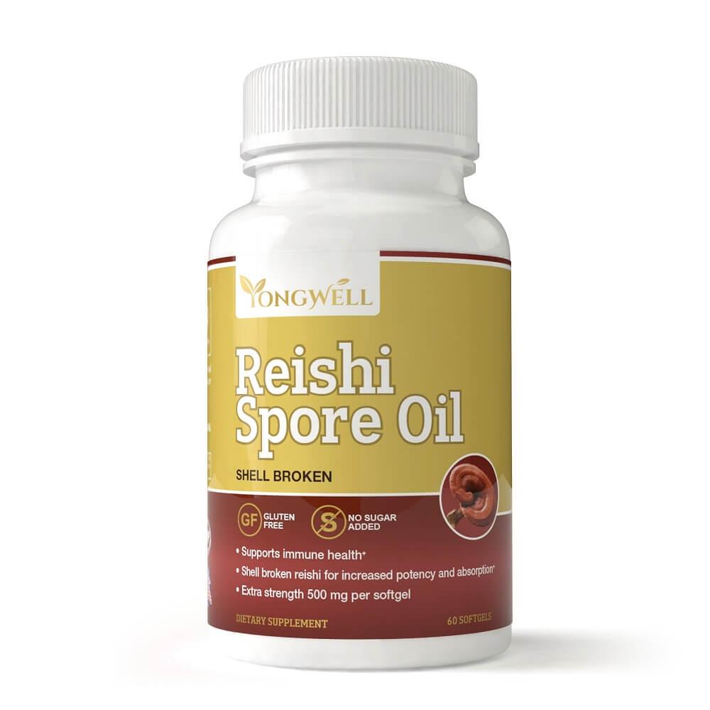 Reishi Spore Oil Shell Broken Extra Strength 500mg (60 Softgels) - Buy at New Green Nutrition
