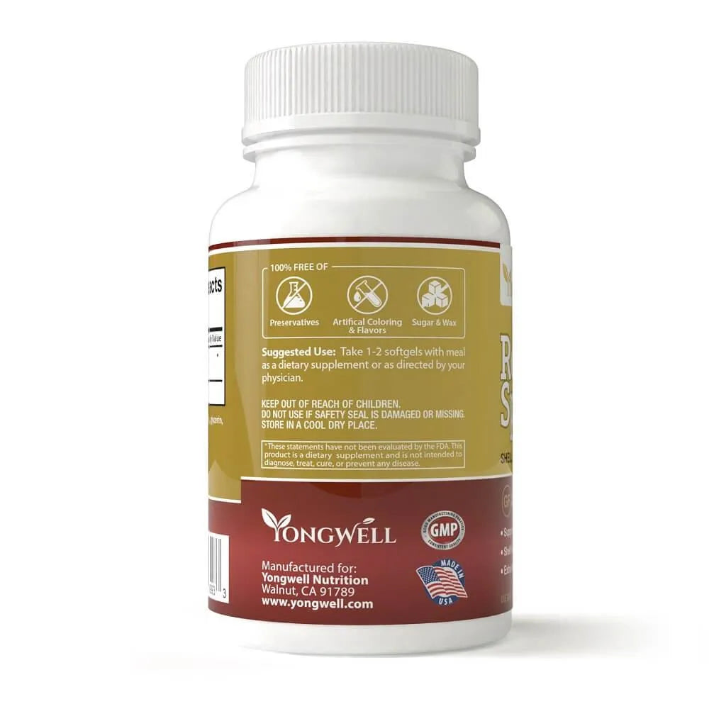 Reishi Spore Oil Shell Broken Extra Strength 500mg (60 Softgels) - Buy at New Green Nutrition