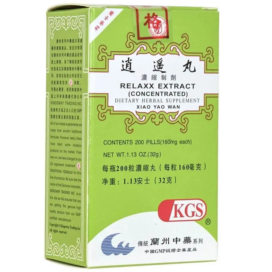 Relaxx Extract (Xiao Yao Wan)160mg (200 Pills) - Buy at New Green Nutrition