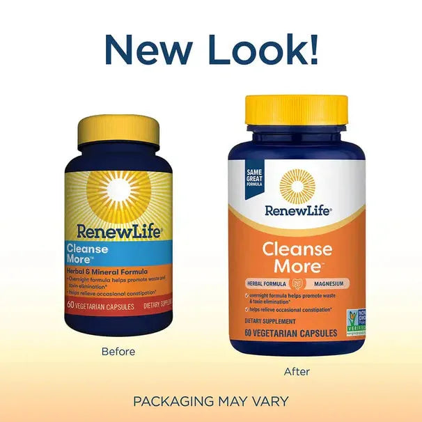 Renew Life Cleanse More (60 Vegetarian Capsules) - Buy at New Green Nutrition