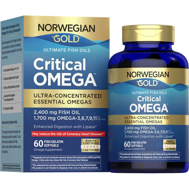 Renew Life Norwegian Gold Critical Omega (60 Fish Gelatin Softgels) - Buy at New Green Nutrition