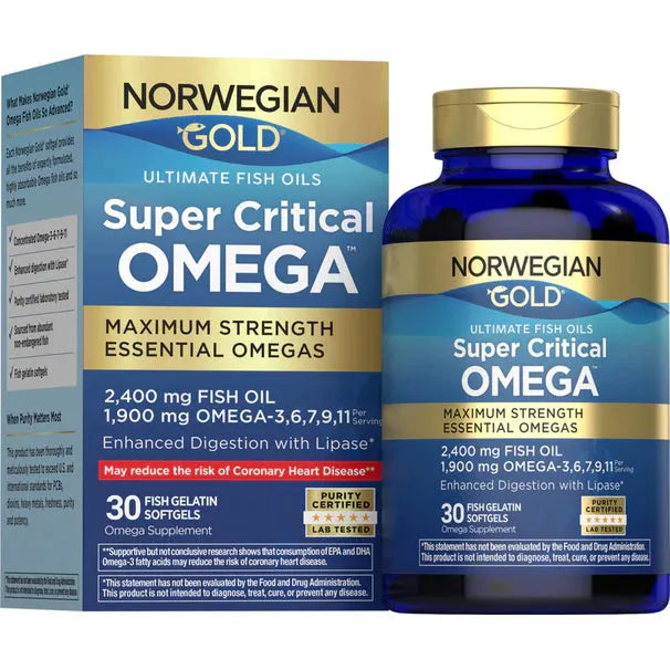 Renew Life Norwegian Gold Super Critical Omega (30 Fish Gelatin Softgels) - Buy at New Green Nutrition