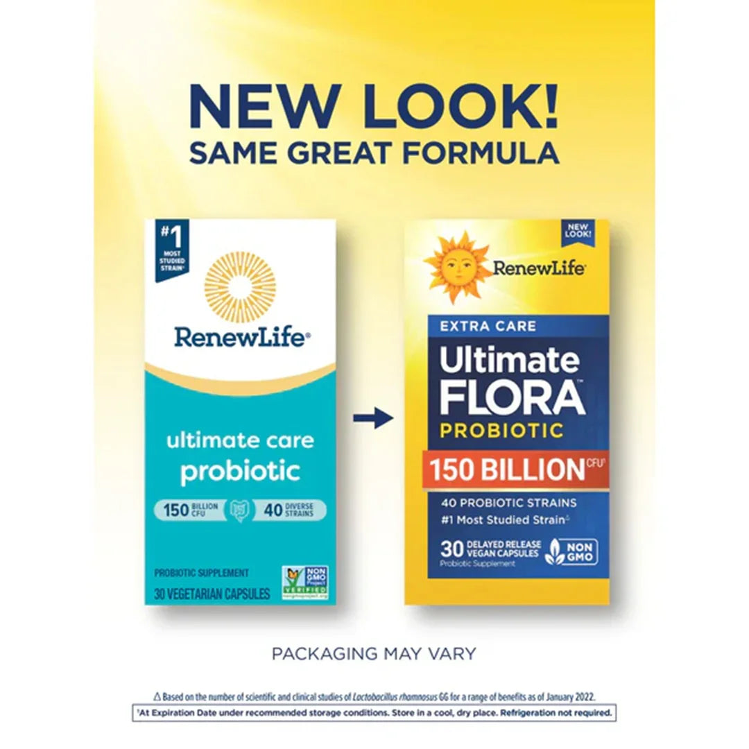 Renew Life Ultimate Flora Extra Care 150 Billion (30 Delayed Release Vegan Capsules) - Buy at New Green Nutrition