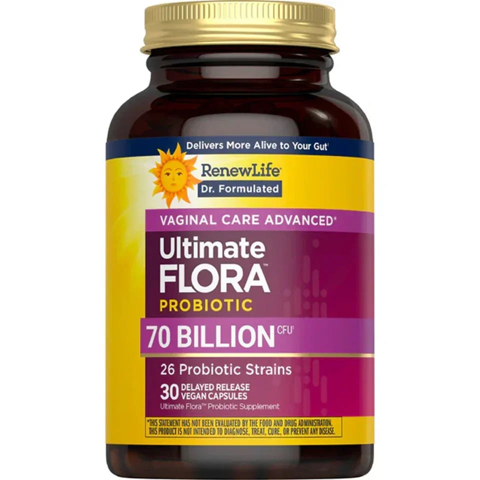 Renew Life Ultimate Flora Vaginal Care Advanced 70 Billion (30 Delayed Release Vegan Capsules) - Buy at New Green Nutrition