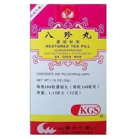 Restorex Tea Pill (Ba Zhen Wan) 160mg (200 Pills) - Buy at New Green Nutrition