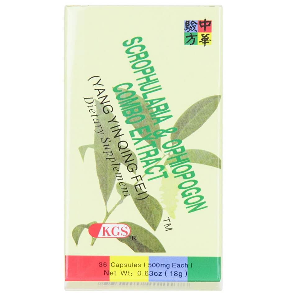 Scrophularia & Ophiopogon Combo Extract, Yang Yin Qing Fei (36 Capsules) - Buy at New Green Nutrition