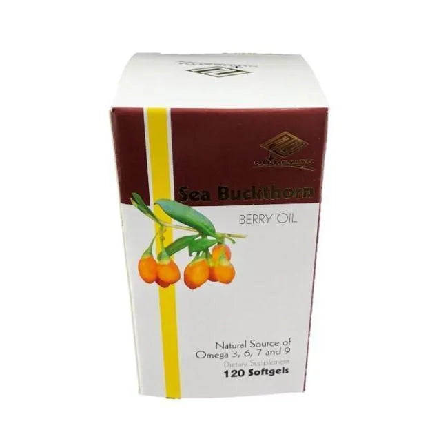 Sea Buckthorn Berry Oil, Natural Source of Omega 3, 6, 7 & 9 (120 Softgels) - Buy at New Green Nutrition