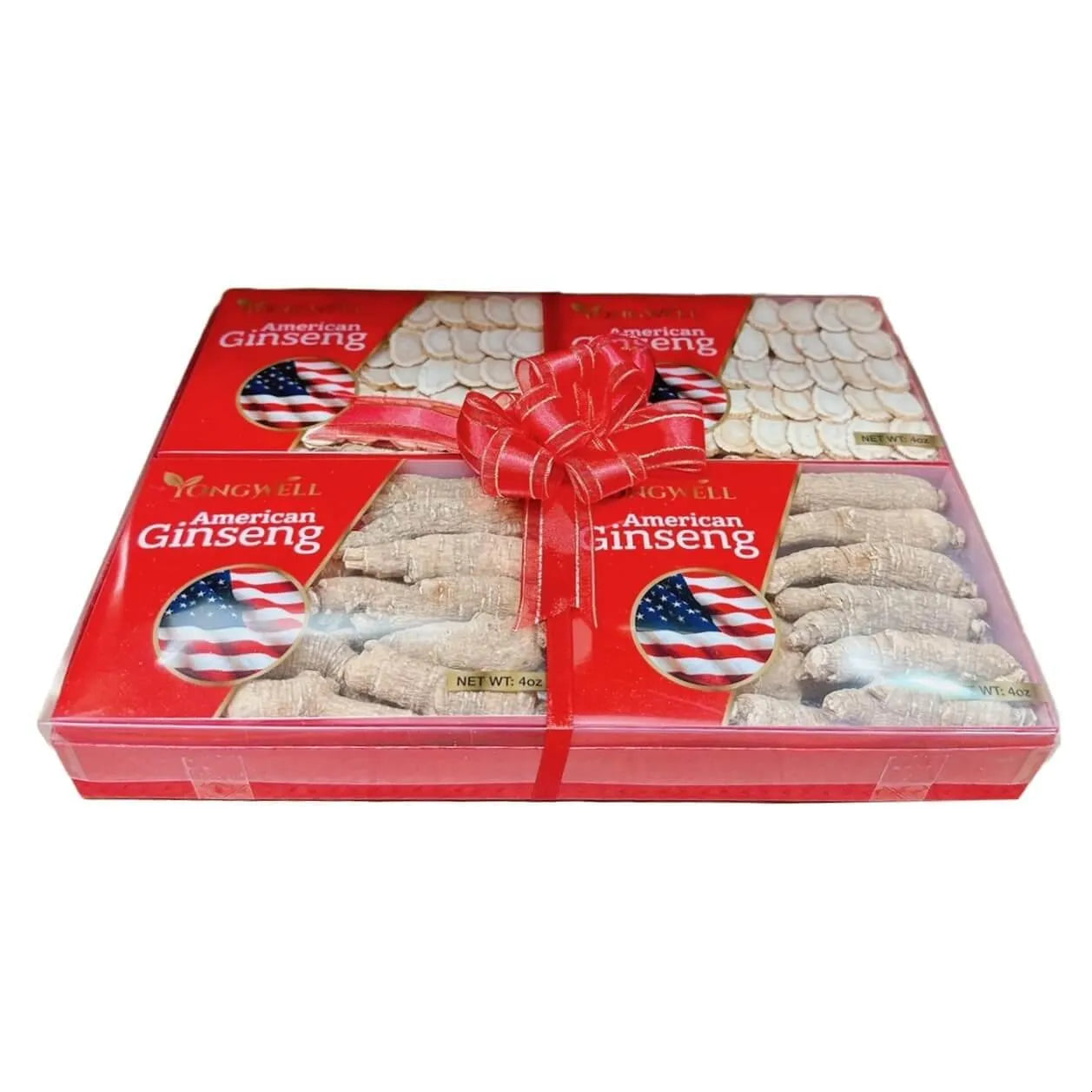 Selected Ginseng Gift Box Set - Ginseng Slice + Large Medium Short Root - Buy at New Green Nutrition