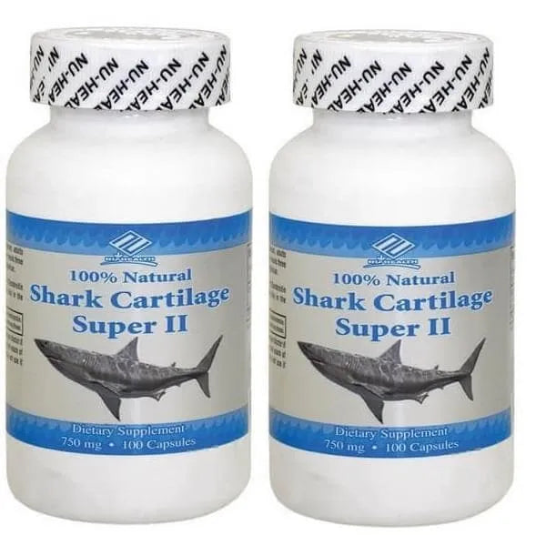 Shark Cartilage Super II 750mg (100 Capsules) - 2 Bottles - Buy at New Green Nutrition