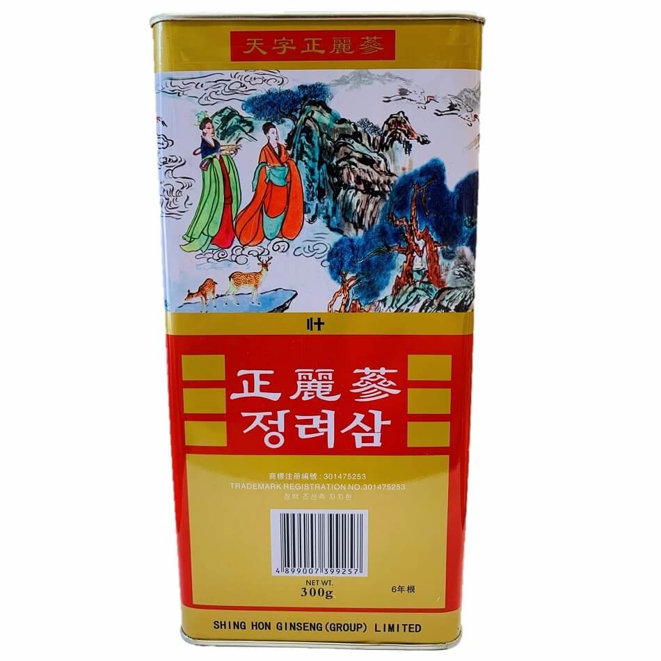 Shing Hon Dried Korean Red Ginseng Roots 6 Years Heaven Grade (300g) - Buy at New Green Nutrition