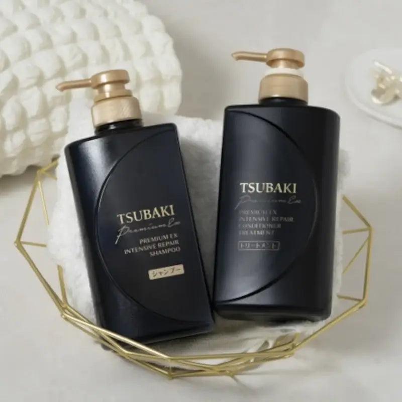 Shiseido Tsubaki Premium EX Intensive Repair Hair Set, Shampoo (400ml) & Conditioner (4090ml) - Buy at New Green Nutrition