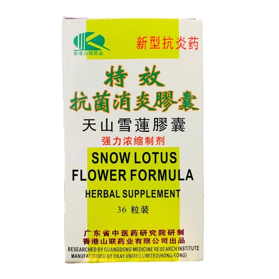 Snow Lotus Flower Herbal Formula with Honeysuckle (36 Pills) - Buy at New Green Nutrition