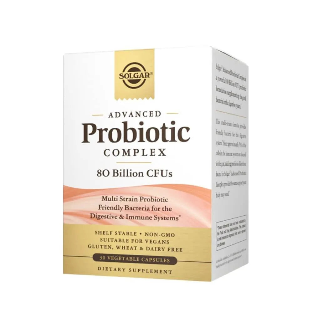 Solgar Advanced Probiotic Complex 80 Billion (30 Veggie Capsules) - Buy at New Green Nutrition