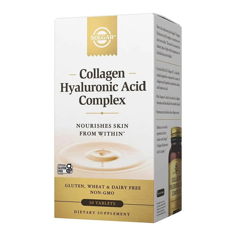 Solgar Collagen Hyaluronic Acid Complex (30 Tablets) - Buy at New Green Nutrition