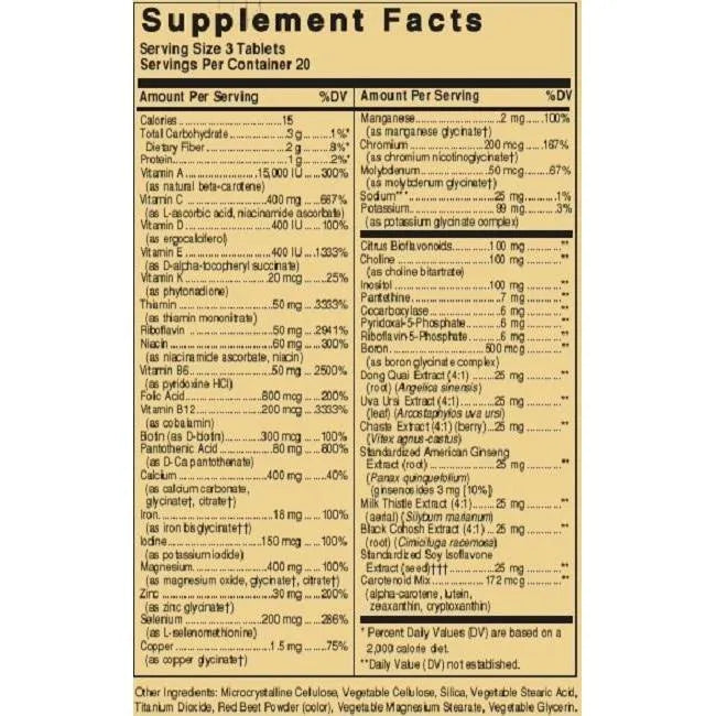 Solgar Female Multiple (120 Tablets) - Buy at New Green Nutrition