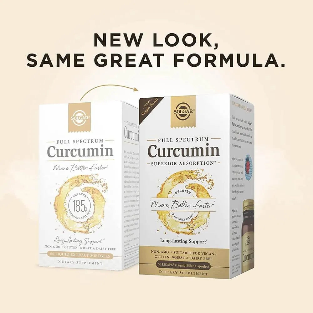 Solgar Full Spectrum Curcumin Liquid Extract (60 Licaps) - Buy at New Green Nutrition