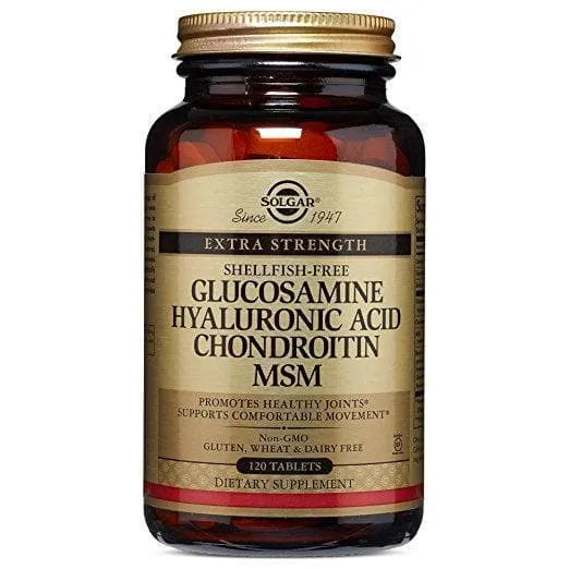 Solgar Glucosamine Hyaluronic Acid Chondroitin MSM, Shellfish-Free (120 Tablets) - Buy at New Green Nutrition