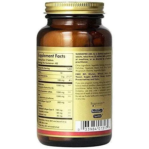 Solgar Glucosamine Hyaluronic Acid Chondroitin MSM, Shellfish-Free (120 Tablets) - Buy at New Green Nutrition