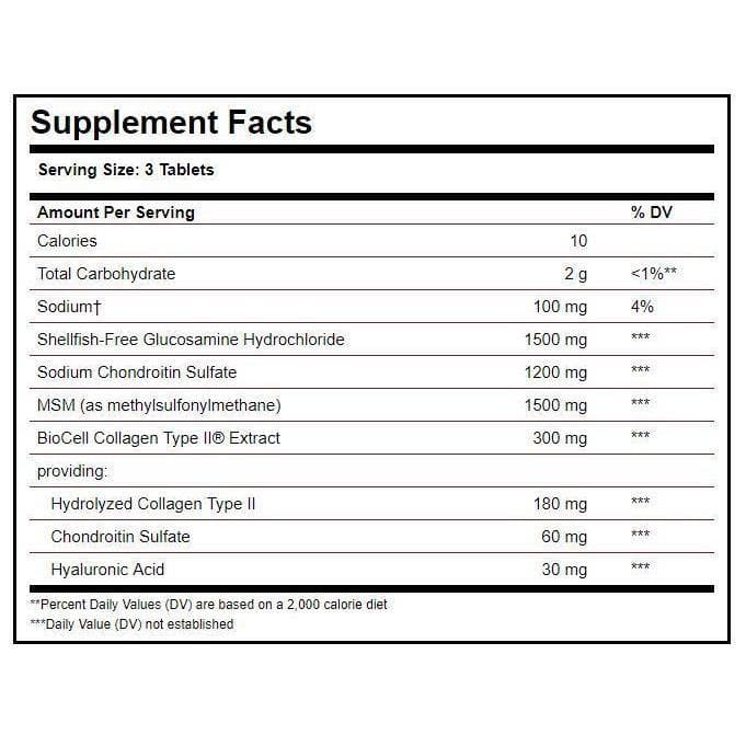 Solgar Glucosamine Hyaluronic Acid Chondroitin MSM, Shellfish-Free (120 Tablets) - Buy at New Green Nutrition