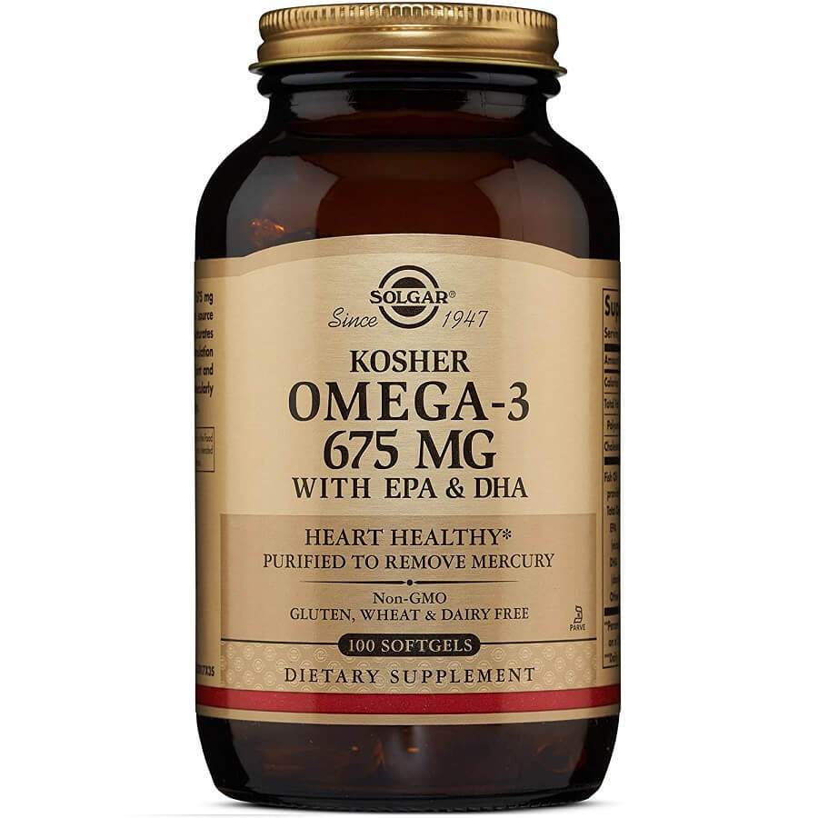 Solgar Kosher Omega 3 EPA & DHA 675 mg (100 Softgels) - Buy at New Green Nutrition