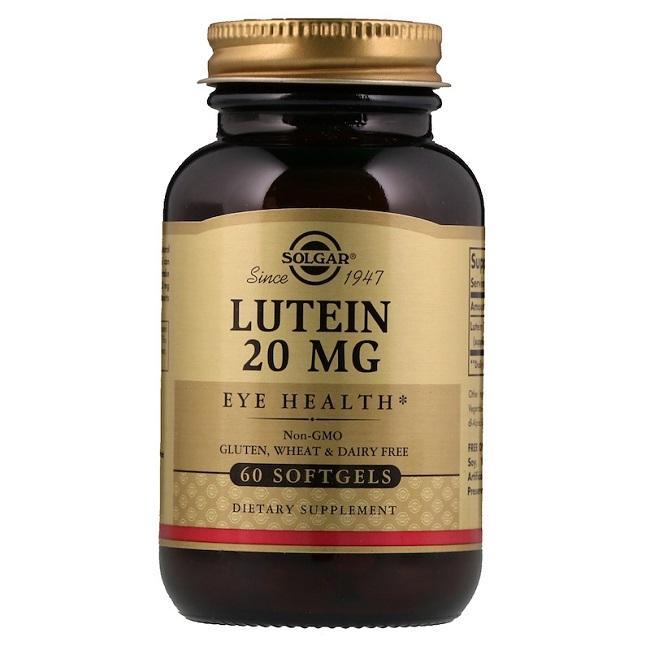 Solgar Lutein 20 MG, Eye Health (60 Softgels) - Buy at New Green Nutrition