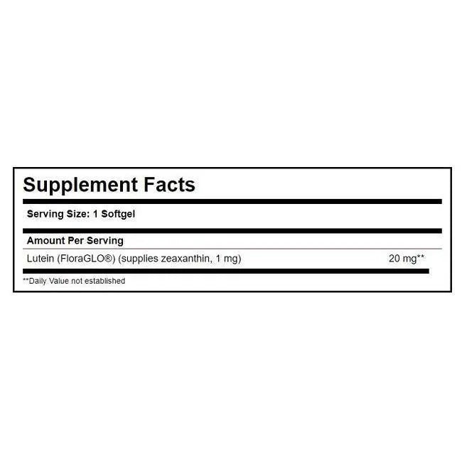 Solgar Lutein 20 MG, Eye Health (60 Softgels) - Buy at New Green Nutrition