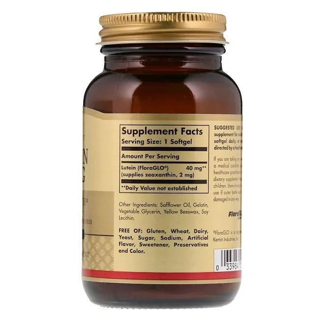 Solgar Lutein 40 MG, Eye Health (30 Softgels) - Buy at New Green Nutrition