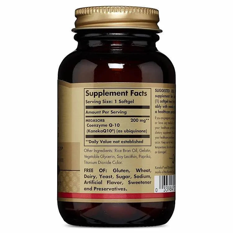 Solgar Megasorb CoQ-10 200 mg (60 Softgels) - Buy at New Green Nutrition