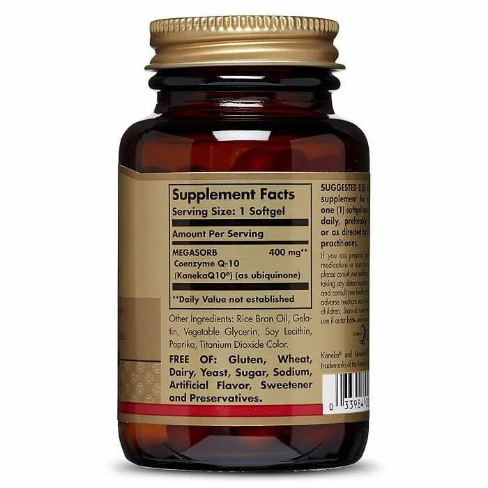 Solgar Megasorb CoQ-10 400 mg (30 Softgels) - Buy at New Green Nutrition