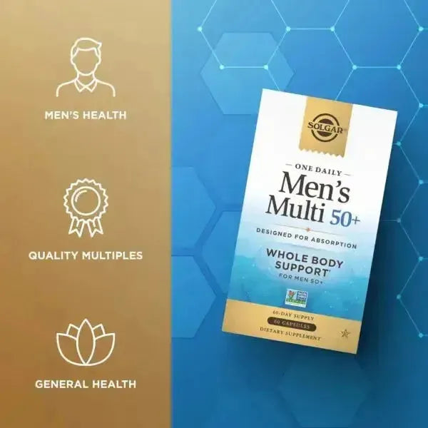 Solgar One DailyMen's Multi 50+Whole Body (60 Capsules)