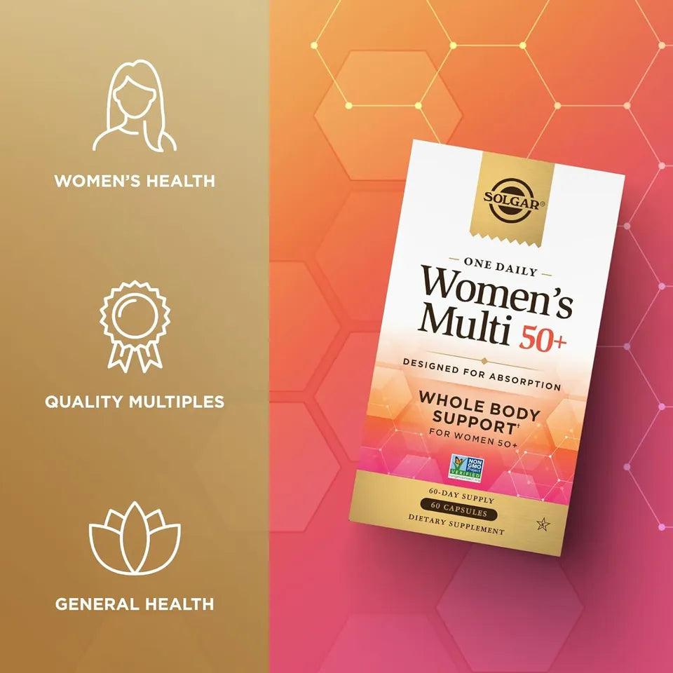 Solgar Womens 50+ One Daily Multivitamin, 60 Capsules - Buy at New Green Nutrition