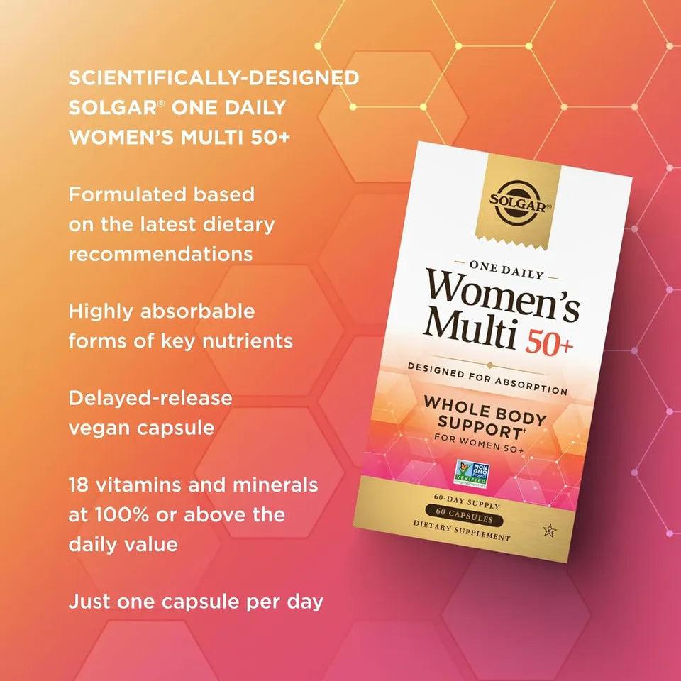 Solgar Womens 50+ One Daily Multivitamin, 60 Capsules - Buy at New Green Nutrition