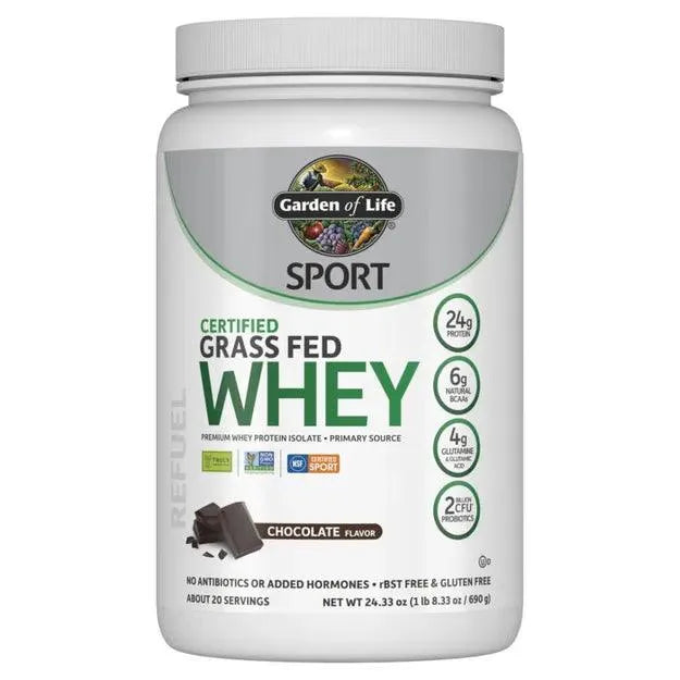 SPORT Certified Grass Fed Whey Powder - Chocolate - Buy at New Green Nutrition