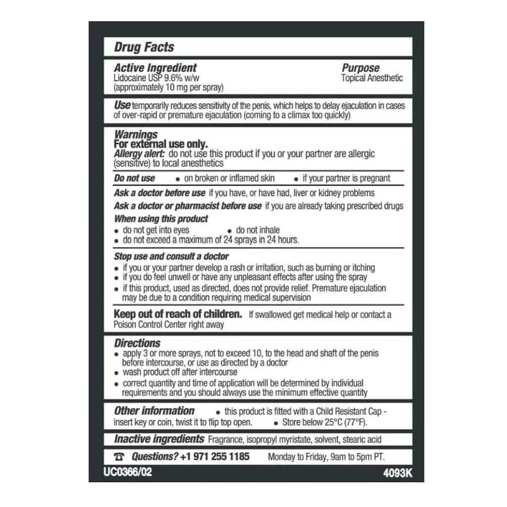 Stud 100 Male Genital Desensitizer Spray (7/16 Fl. Ounce) - Buy at New Green Nutrition