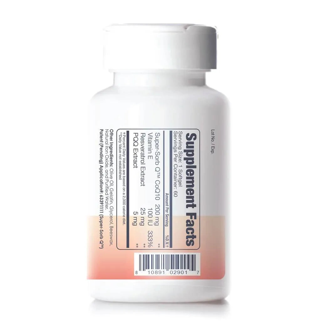 Super-Sorb Q, 200mg CoQ10 with Ubiquinol, Women's Feritility Support (60 Softgels) - Buy at New Green Nutrition