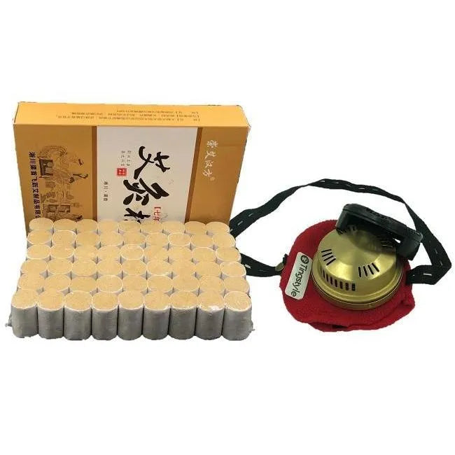 TingStyle 7-Years Aged Premium Moxa Rolls 54 Rolls + 1 Copper Moxa Box Set - Buy at New Green Nutrition