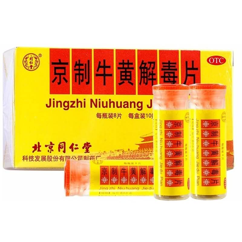 Tong Ren Tang Jingzhi Niuhuang Jiedu Pian (80 Tablets) - Buy at New Green Nutrition