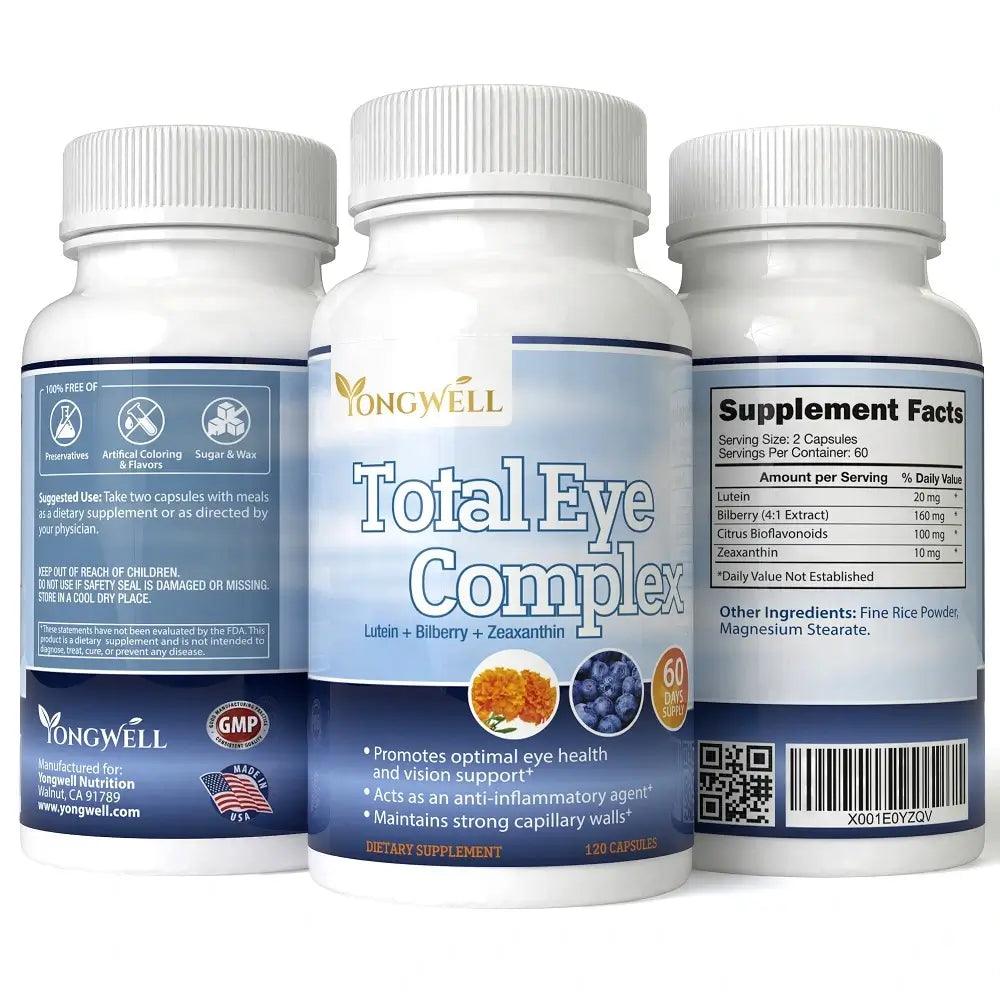 Total Eye Complex, Eye Vitamins with Lutein & Bilberry (120 Capsules) - Buy at New Green Nutrition