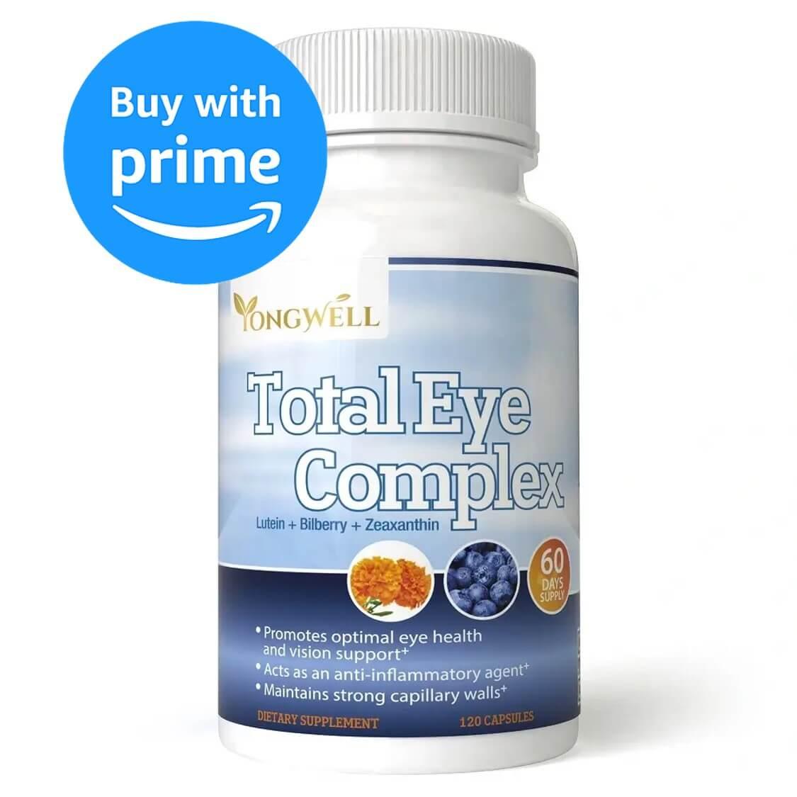 Total Eye Complex, Eye Vitamins with Lutein & Bilberry (120 Capsules) - Buy at New Green Nutrition