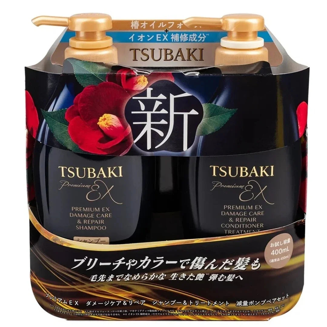 Tsubaki Premium EX Damage Care & Repair Shampoo (400ml) & Conditioner(400ml) - Buy at New Green Nutrition